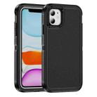 For iPhone 11 Guard Frosted Double Layer Phone Case(Black) - 1