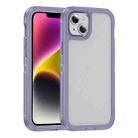 For iPhone 14 Plus Guard Frosted Double Layer Phone Case(Light Purple) - 1