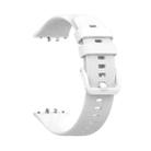 For Samsung Galaxy Fit 3 Solid Color Buckle Silicone Watch Band(White) - 1
