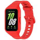 For Samsung Galaxy Fit 3 Solid Color Integrated TPU Watch Band(Red) - 1