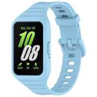 For Samsung Galaxy Fit 3 Solid Color Integrated TPU Watch Band(Light Blue) - 1