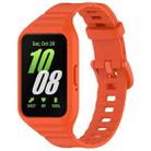 For Samsung Galaxy Fit 3 Solid Color Integrated TPU Watch Band(Orange) - 1