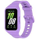 For Samsung Galaxy Fit 3 Solid Color Integrated TPU Watch Band(Purple) - 1