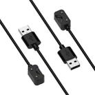 For Samsung Galaxy Fit 3 Official Style Smart Watch Charging Cable, Length: 1m, Port:USB-A(Black) - 1