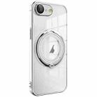 For iPhone SE 2022 / 2020 / 8 / 7 Electroplating MagSafe 360 Degree Rotation Holder Shockproof Phone Case(Silver) - 1