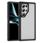 For Samsung Galaxy S24 Ultra 5G Guard Frosted Double Layer Phone Case(Black+Transparent) - 1