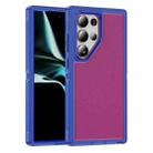 For Samsung Galaxy S24 Ultra 5G Guard Frosted Double Layer Phone Case(Blue+Rose Red) - 1