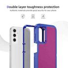 For Samsung Galaxy A15 5G / 4G Guard Frosted Double Layer Phone Case(Blue+Rose Red) - 3