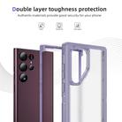 For Samsung Galaxy S22 Ultra 5G Guard Frosted Double Layer Phone Case(Light Purple) - 3