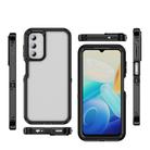 For Samsung Galaxy S23 FE 5G Guard Life Waterproof Frosted Phone Case(Black+Transparent) - 2