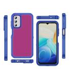 For Samsung Galaxy S23 FE 5G Guard Frosted Double Layer Phone Case(Blue+Rose Red) - 2