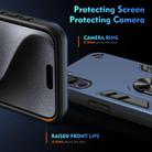 For vivo V40 Lite 5G IDN Shockproof Metal Ring Holder Phone Case(Blue) - 3