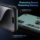 For vivo V40 Lite 5G IDN Shockproof Metal Ring Holder Phone Case(Green) - 3