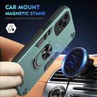For Honor 200 Lite Global Shockproof Metal Ring Holder Phone Case(Green) - 2