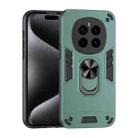 For Honor Magic7 Shockproof Metal Ring Holder Phone Case(Green) - 1