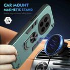 For Honor Magic7 Shockproof Metal Ring Holder Phone Case(Green) - 2