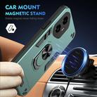 For Honor 300 Shockproof Metal Ring Holder Phone Case(Green) - 2