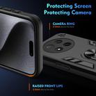 For Honor X9c Shockproof Metal Ring Holder Phone Case(Black) - 3