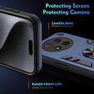For Honor X9c Shockproof Metal Ring Holder Phone Case(Blue) - 3