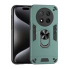 For Honor X9c Shockproof Metal Ring Holder Phone Case(Green) - 1