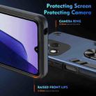 For Honor 400 Lite Global Shockproof Metal Ring Holder Phone Case(Blue) - 3