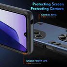 For Honor 400 Pro Global 160.8mm Shockproof Metal Ring Holder Phone Case(Blue) - 3