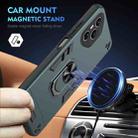 For Honor 400 Pro Global 160.8mm Shockproof Metal Ring Holder Phone Case(Green) - 2