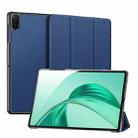 For Honor Pad X8a DUX DUCIS Domo Series Cloth Texture Magnetic Leather Tablet Case(Blue) - 2
