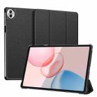 For Honor Pad 10 DUX DUCIS Domo Series Cloth Texture Magnetic Leather Tablet Case(Black) - 2