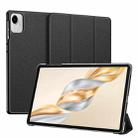 For Honor Pad X9a / X9 DUX DUCIS Domo Series Cloth Texture Magnetic Leather Tablet Case(Black) - 2