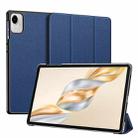 For Honor Pad X9a / X9 DUX DUCIS Domo Series Cloth Texture Magnetic Leather Tablet Case(Blue) - 2