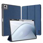 For Xiaomi Pad 7 Ultra DUX DUCIS Domo Series Cloth Texture Magnetic Leather Tablet Case(Blue) - 1