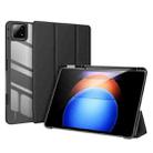 For Xiaomi Pad 6S Pro 12.4 DUX DUCIS TOBY Series Antiskid Leather Tablet Case with Sleep / Wake-up Function(Black) - 1