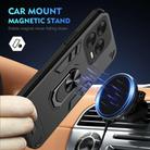 For ZTE Blade V70 Vita Shockproof Metal Ring Holder Phone Case(Black) - 2