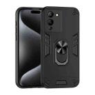 For Infinix Note 12 G96 Shockproof Metal Ring Holder Phone Case(Black) - 1