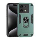 For Infinix Zero 30 Shockproof Metal Ring Holder Phone Case(Green) - 1