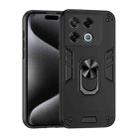 For Infinix GT 20 Pro Shockproof Metal Ring Holder Phone Case(Black) - 1