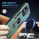 For Infinix Hot 50i Shockproof Metal Ring Holder Phone Case(Green) - 2