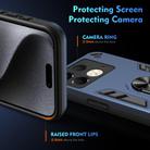 For Infinix Note 40S Shockproof Metal Ring Holder Phone Case(Blue) - 3