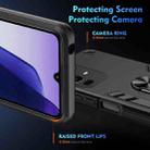 For Infinix Note 50x Shockproof Metal Ring Holder Phone Case(Black) - 3