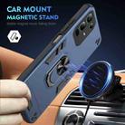For Infinix Note 50x Shockproof Metal Ring Holder Phone Case(Blue) - 2