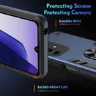 For Infinix Note 50x Shockproof Metal Ring Holder Phone Case(Blue) - 3