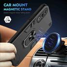 For OPPO K12x Shockproof Metal Ring Holder Phone Case(Black) - 2