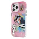 For iPhone 15 Pro Max TGVIS Joyful Series Performance Pattern Phone Case(Pink) - 1