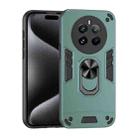 For Realme 12 Pro Shockproof Metal Ring Holder Phone Case(Green) - 1