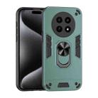 For Realme 12X Shockproof Metal Ring Holder Phone Case(Green) - 1