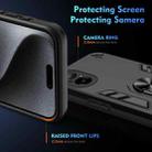 For Realme C67 4G Shockproof Metal Ring Holder Phone Case(Black) - 3