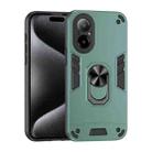 For Realme C67 4G Shockproof Metal Ring Holder Phone Case(Green) - 1
