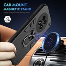 For Realme 13 5G Shockproof Metal Ring Holder Phone Case(Black) - 2
