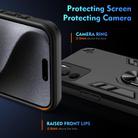 For Realme C75 Shockproof Metal Ring Holder Phone Case(Black) - 3
